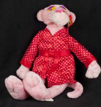 Kellytoy Pink Panther Color of Cool Satin Pajamas 24" Plush 1999